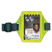 Fluorescent armband for badge