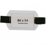 armband for badge velcro strap