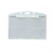 badge holder 1 horizontal translucent polypropylene card