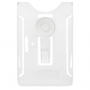 rigid badge holder 1 card simple suction cup